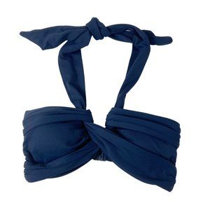 Navy Blue Halter Swim Top